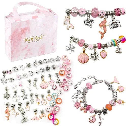 💫 60 % RABATT NU! 🎁 Kit för att göra charmarmband – innehåller pärlor och verktyg, kreativt och roligt för barn/vuxna, perfekt presentidé 👧📦