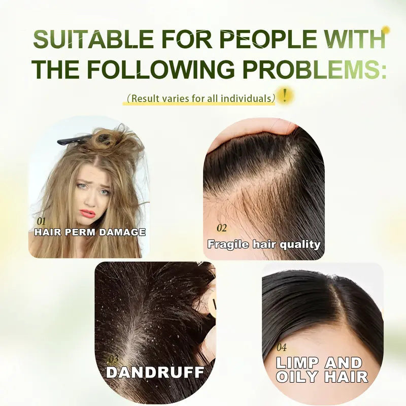 🧴 KÖP 2 FÅ 1 GRATIS! ✨ Slätt & glansigt hårshampoo - Naturlig tillväxt, djup reparation av hårfolliklar, sulfatfri formula för alla hårtyper 🌟📦