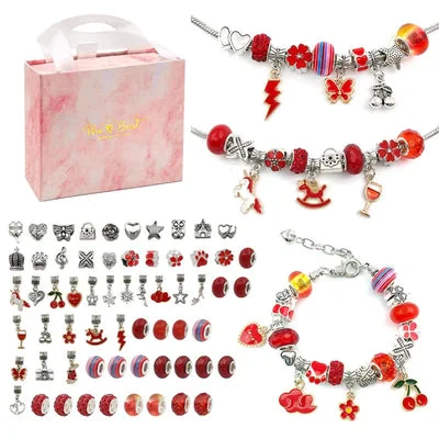 💫 60 % RABATT NU! 🎁 Kit för att göra charmarmband – innehåller pärlor och verktyg, kreativt och roligt för barn/vuxna, perfekt presentidé 👧📦