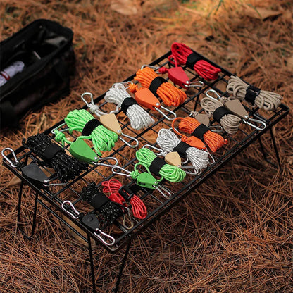 🔥Bärbar Justerbar Fix Campingrep🌳