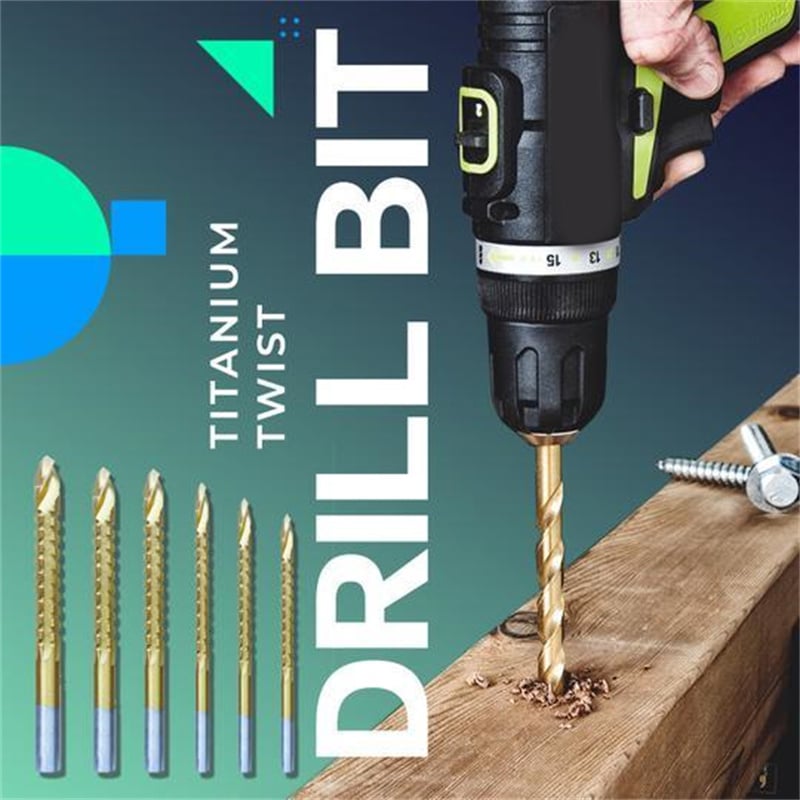 (🔥Hot Sale-50% rabatt) - Tillbehör för elverktyg med spiralborr (6 stycken)