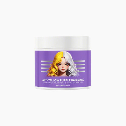 Anti-gulnande lila hårmask 💜 Säg adjö till röda höjdpunkter! 💜