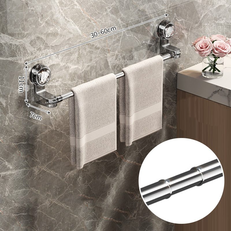 🛁 Light Luxury No-Punch – infällbar handdukshängare med sugkopp✨