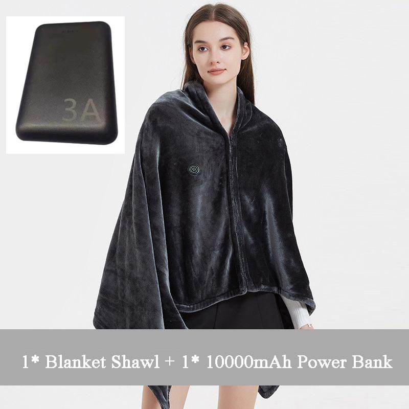 🔥Bra present med USB-uppvärmd flanellfilt