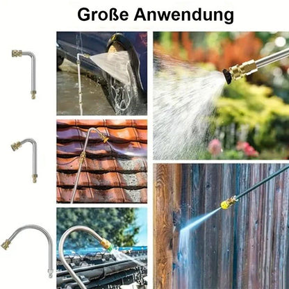 🏡 【PROFFS-TVÄTT】4000 PSI Teleskopisk Högtrycksstav ✨ 3-i-1 Rengöring för Hela Huset – Utan Stege!