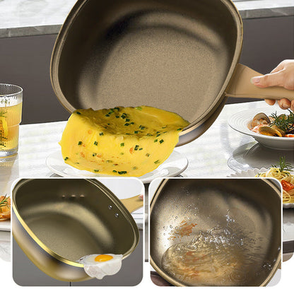 ⏳Tidsbegränsad special⏰12-tums non-stick-gryta i titanlegering med lock