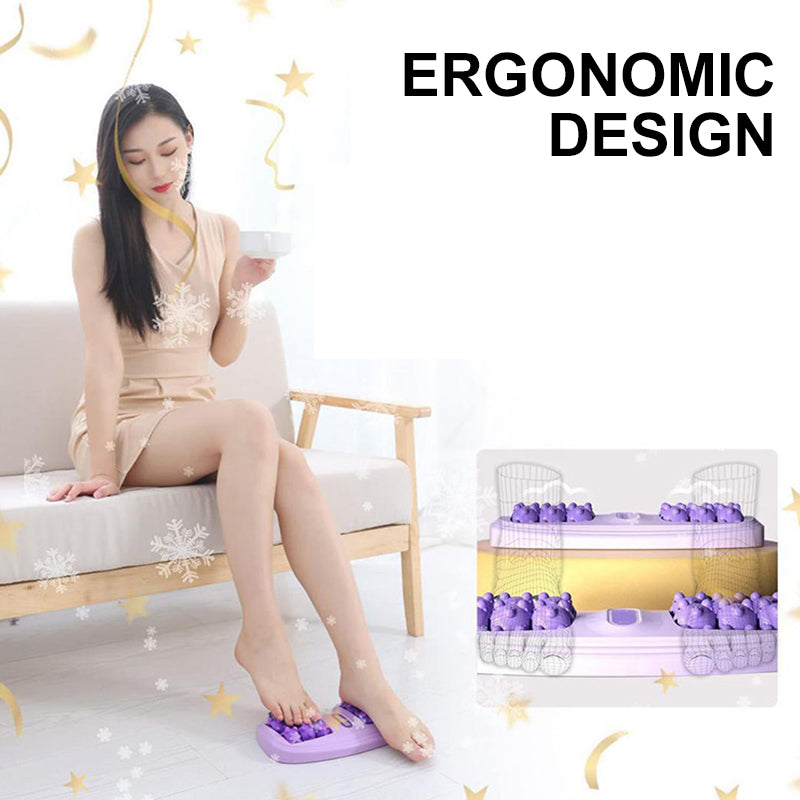 🔥Populära nya produkter💜Portabel fotmassage med dubbla rullar💜